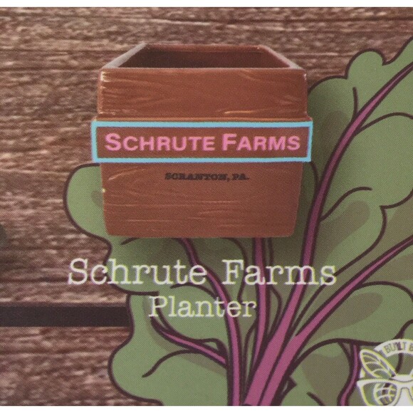 The Office Schrute Farms Scranton PA Ceramic Planter Culturefly Exclusive Dwight - Picture 7 of 7
